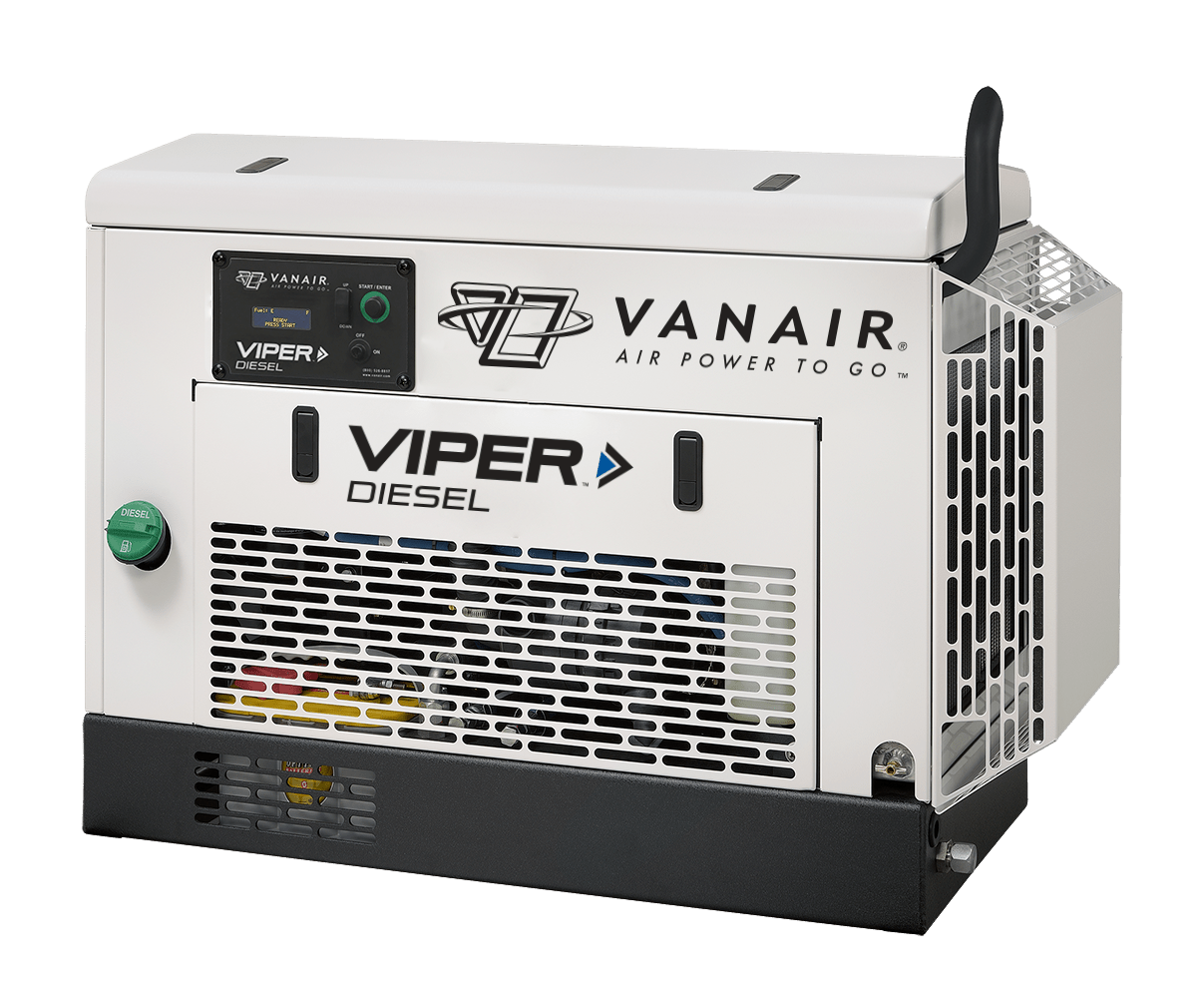 Vanair Viper Diesel 051294 D70 Abovedeck Rotary Screw Air Compressor