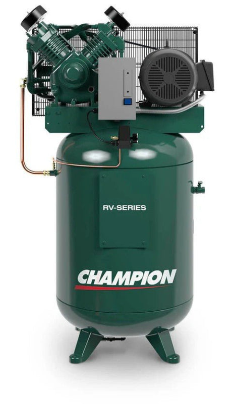 Champion VRV7 - 12 7.5 HP 3 Ph Vert 120 Gal Tank Air Compressor