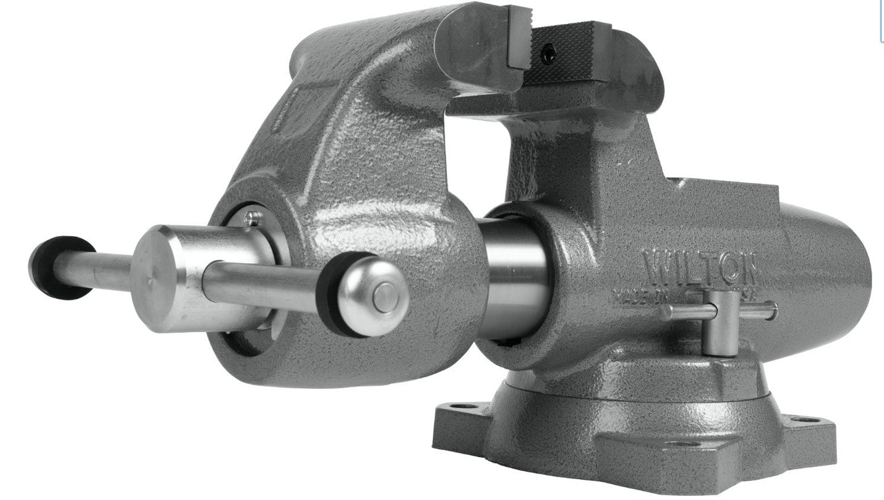 Wilton 500S Machinist 5” Jaw Round Channel Vise with Swivel Base