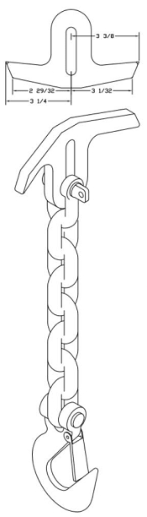 KIENE WW2101 Pulling Chain, steel wheel